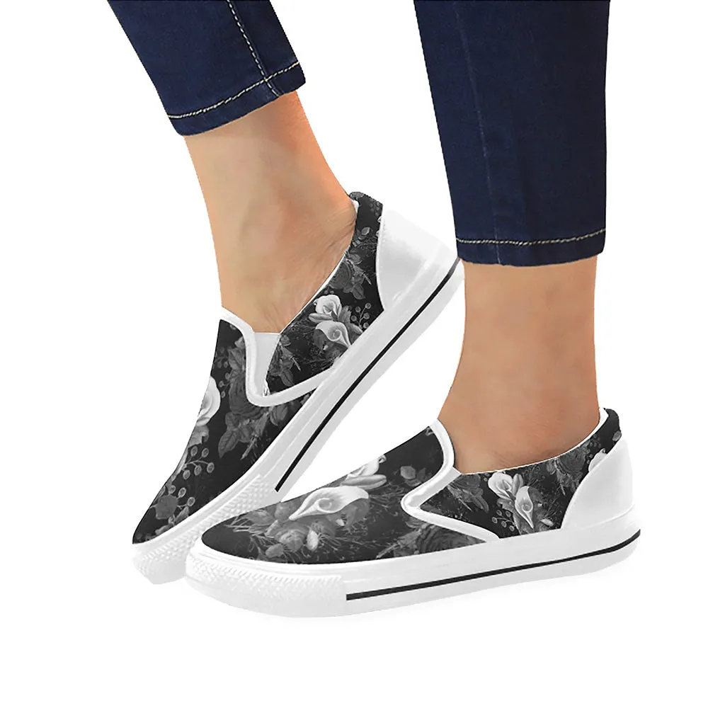 Funeral Lily Classic Slip-On Sneakers