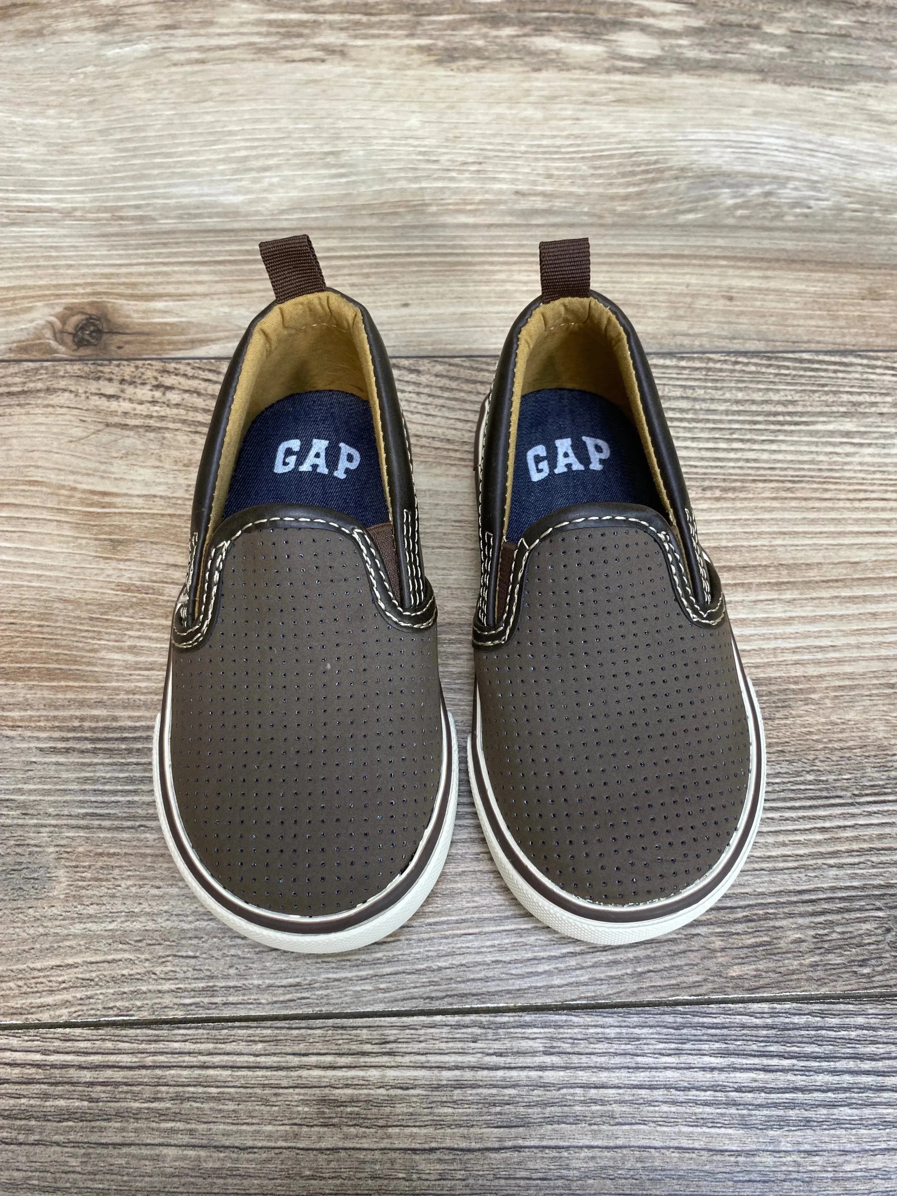 Gap Toddler Slip-On Sneakers Brown sz 6c