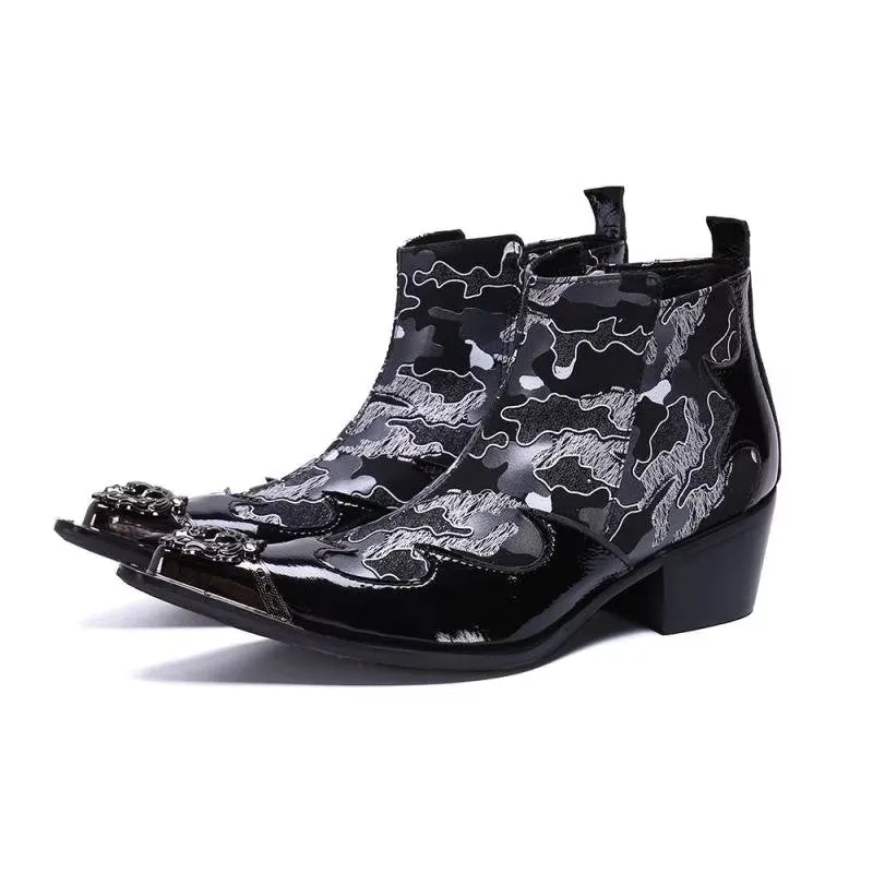 Genuine Luxe Exotic Flashy Dress Boots