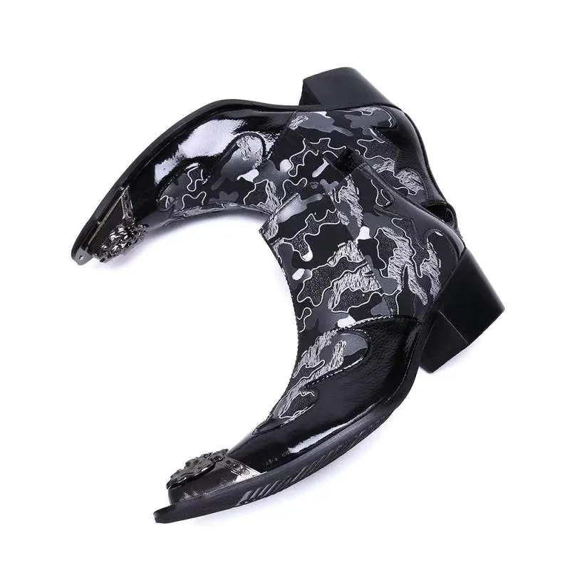 Genuine Luxe Exotic Flashy Dress Boots