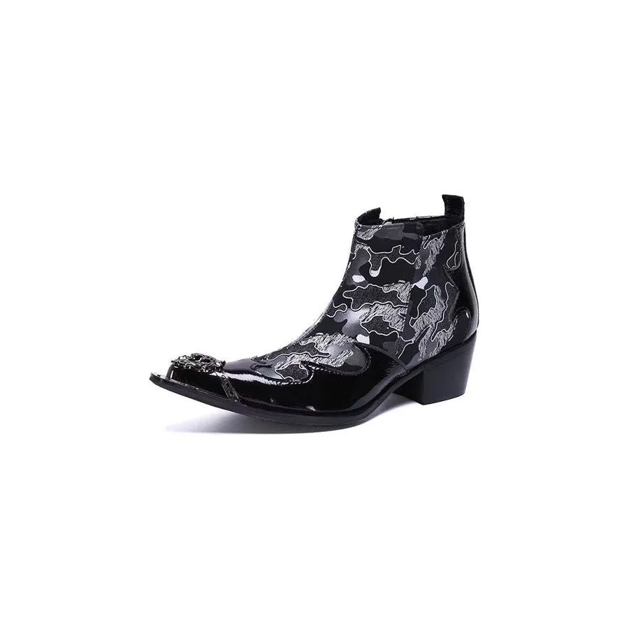 Genuine Luxe Exotic Flashy Dress Boots