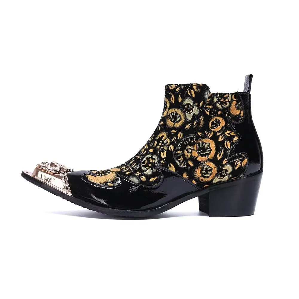Genuine Luxe Exotic Flashy Dress Boots