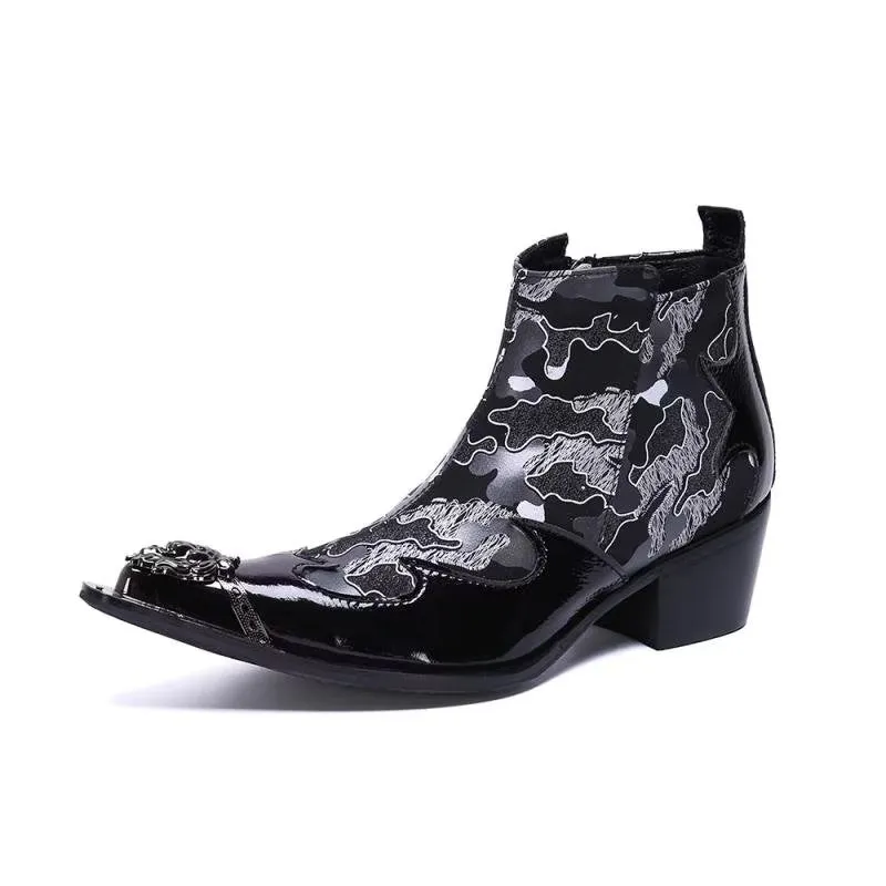 Genuine Luxe Exotic Flashy Dress Boots