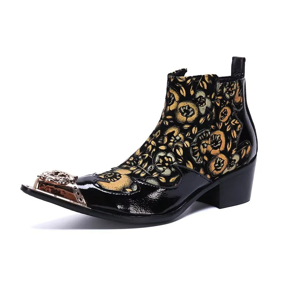 Genuine Luxe Exotic Flashy Dress Boots