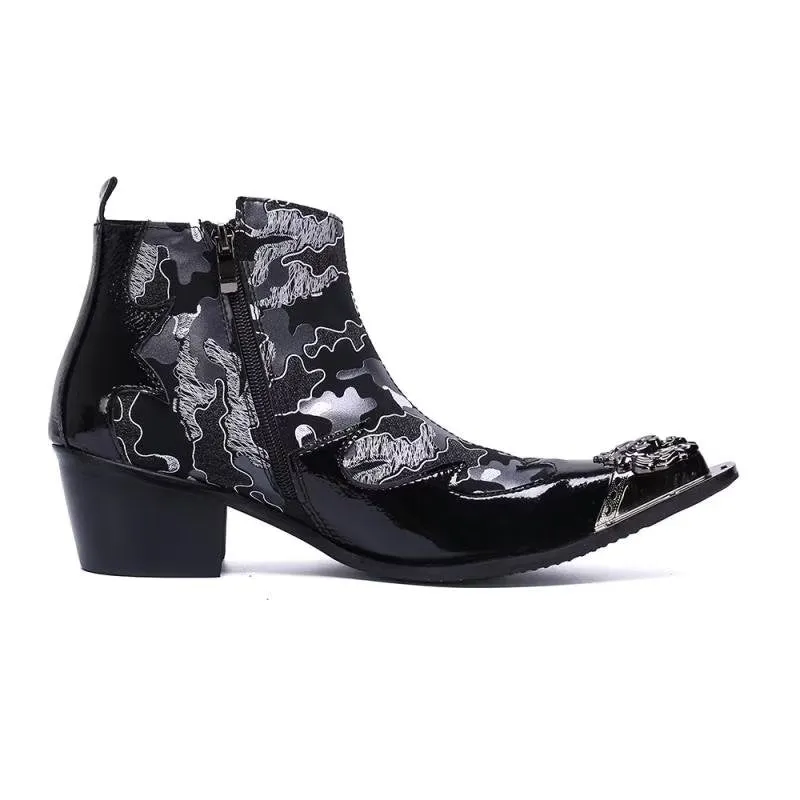 Genuine Luxe Exotic Flashy Dress Boots