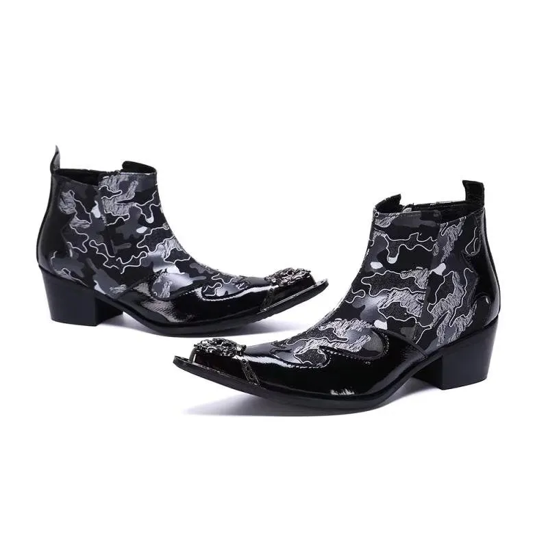 Genuine Luxe Exotic Flashy Dress Boots