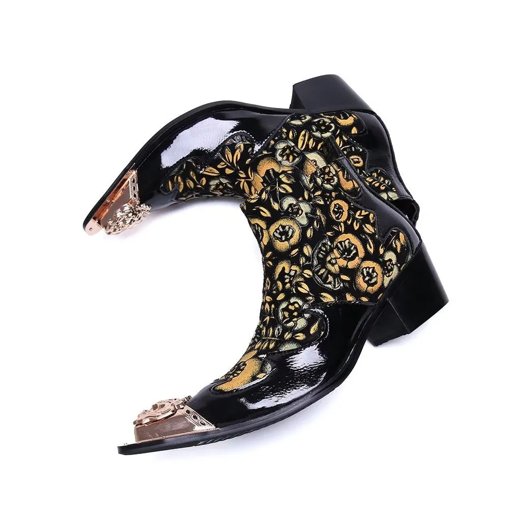 Genuine Luxe Exotic Flashy Dress Boots