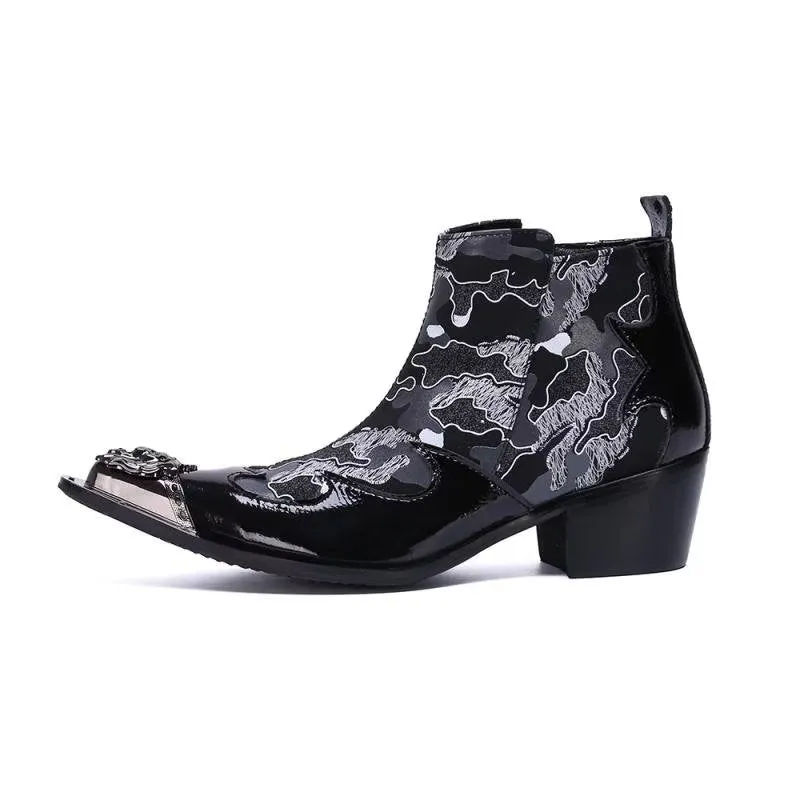 Genuine Luxe Exotic Flashy Dress Boots