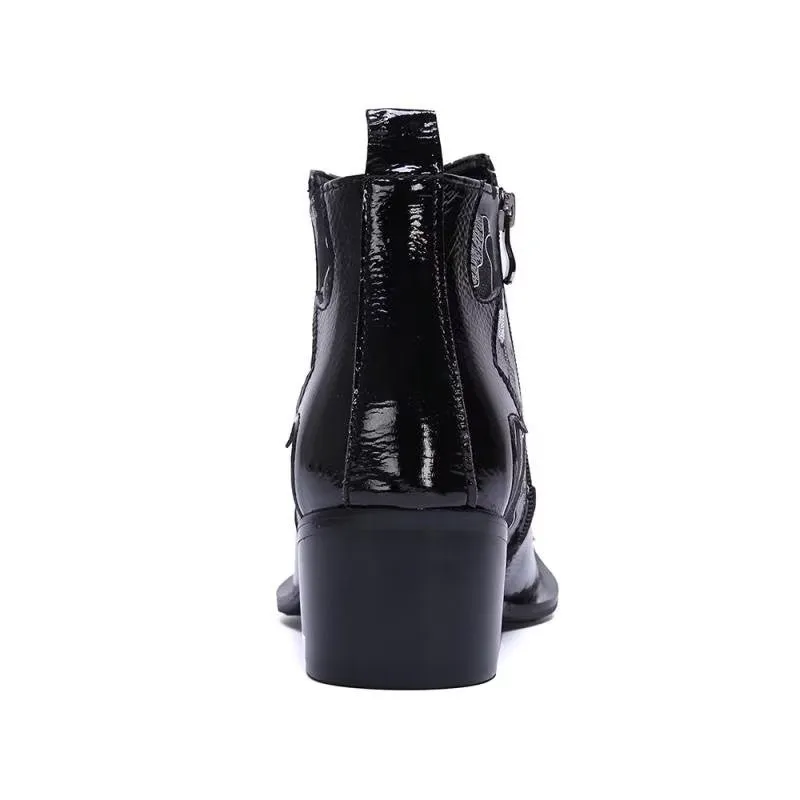 Genuine Luxe Exotic Flashy Dress Boots