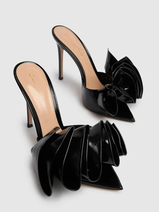 Gianvito Rossi   105mm Gabrielle patent leather mules 