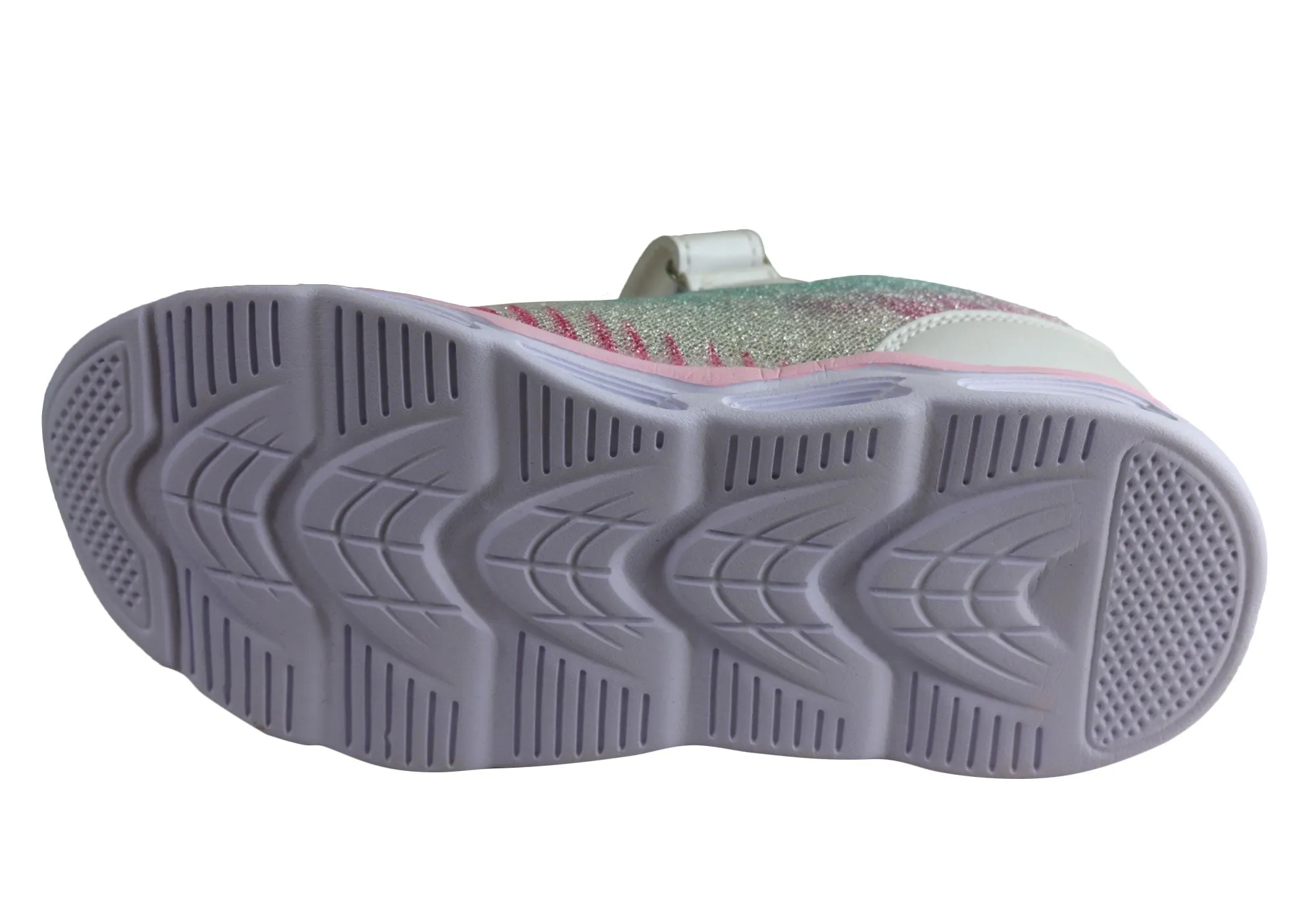 Grosby Elsa Junior & Older Kids Comfortable Slip On Light Up Sneakers