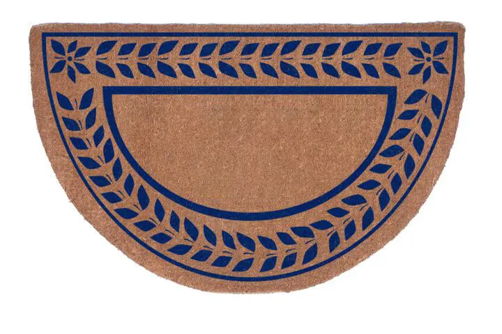 Half Round Leafy Vines Border Doormats