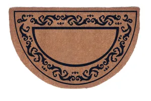 Half Round Rolling Scrolls Border Doormats