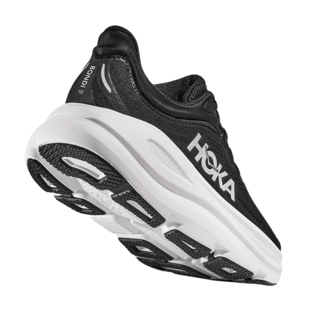 Hoka Bondi 9 Black/White Running Shoe (Women's)
