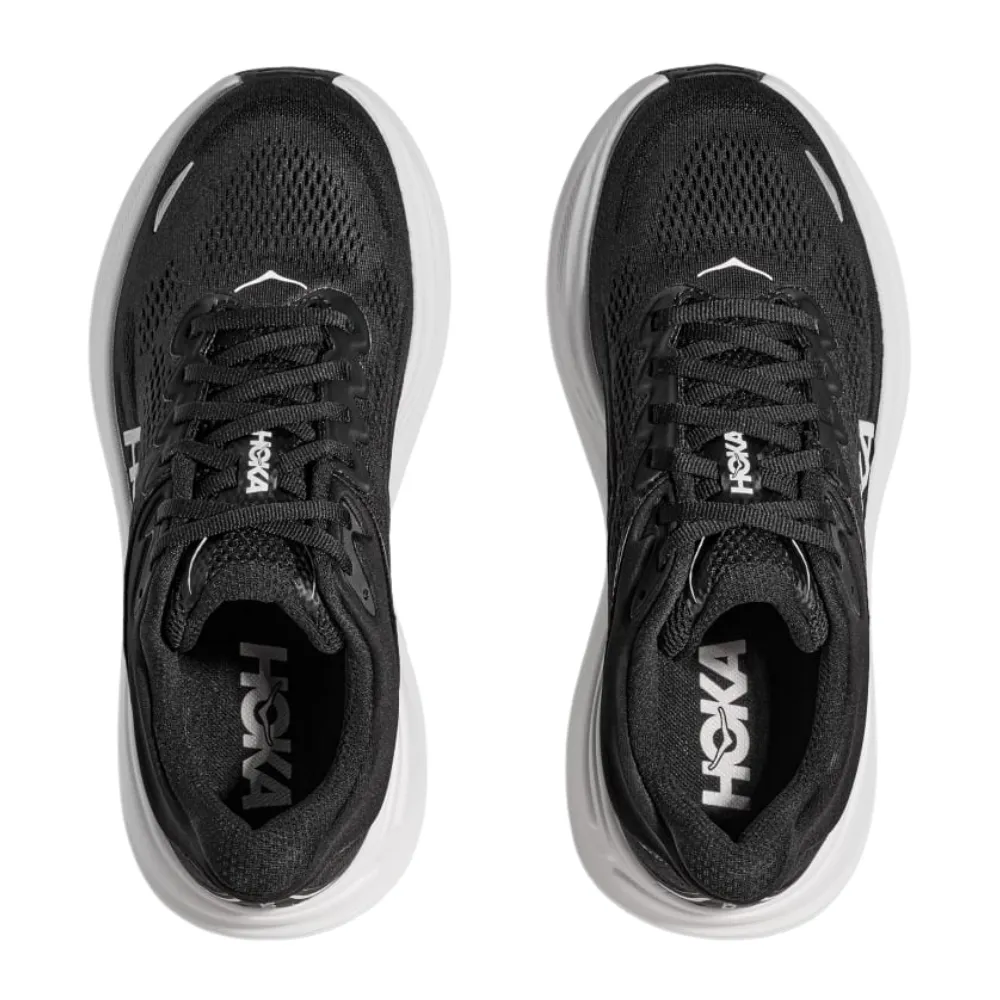Hoka Bondi 9 Black/White Running Shoe (Women's)