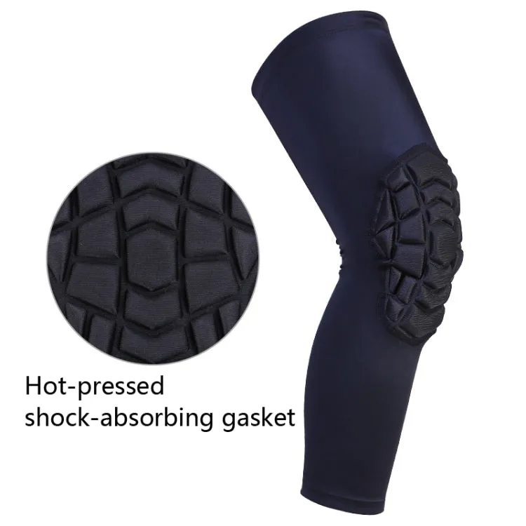 Hot Pressed Honeycomb Knee Pads Basketball Climbing Sports Knee Pads Protective Gear, Specification: XXL (Red)
