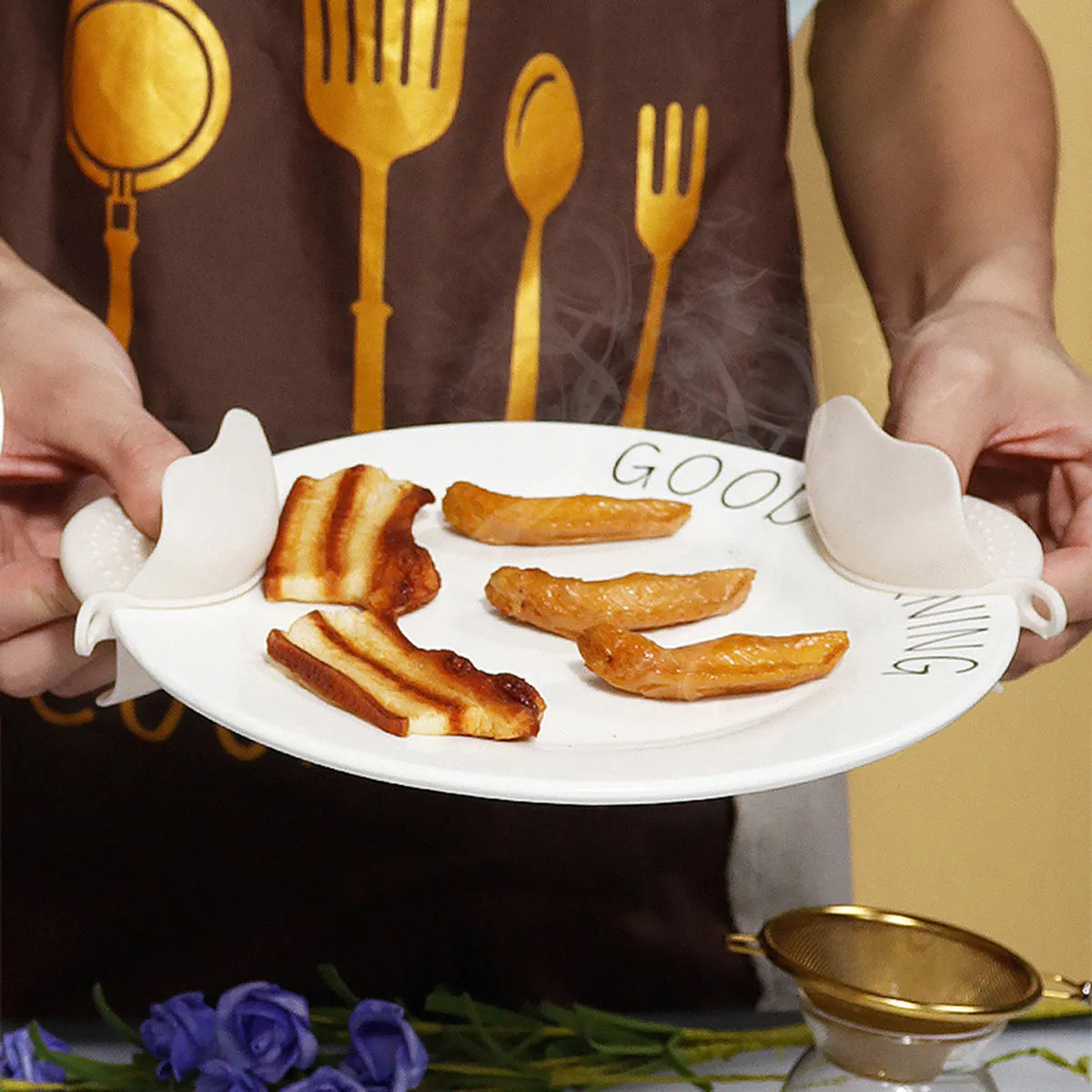 kkboxly 18-Piece Premium Silicone Kitchen Utensil Set - Heat Resistant, Non-Stick, Durable with Storage Bucket - Perfect for Cooking, Baking, and School Dorms - Includes Egg Beater, Tongs, and Measuring Spoon