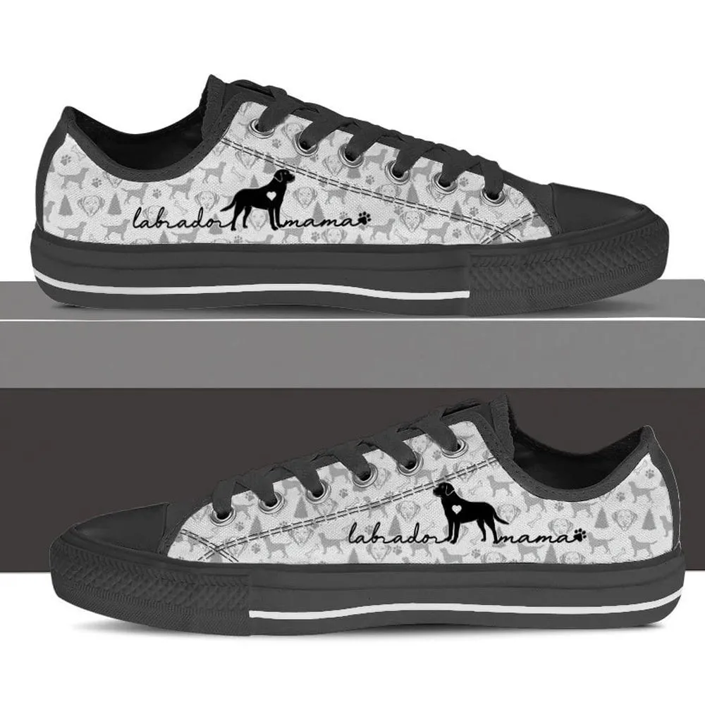 Labrador Retriever Low Top Shoes - Dog Walking Shoes Men Women, Dog Printed Shoes, Canvas Shoes For Men, Women