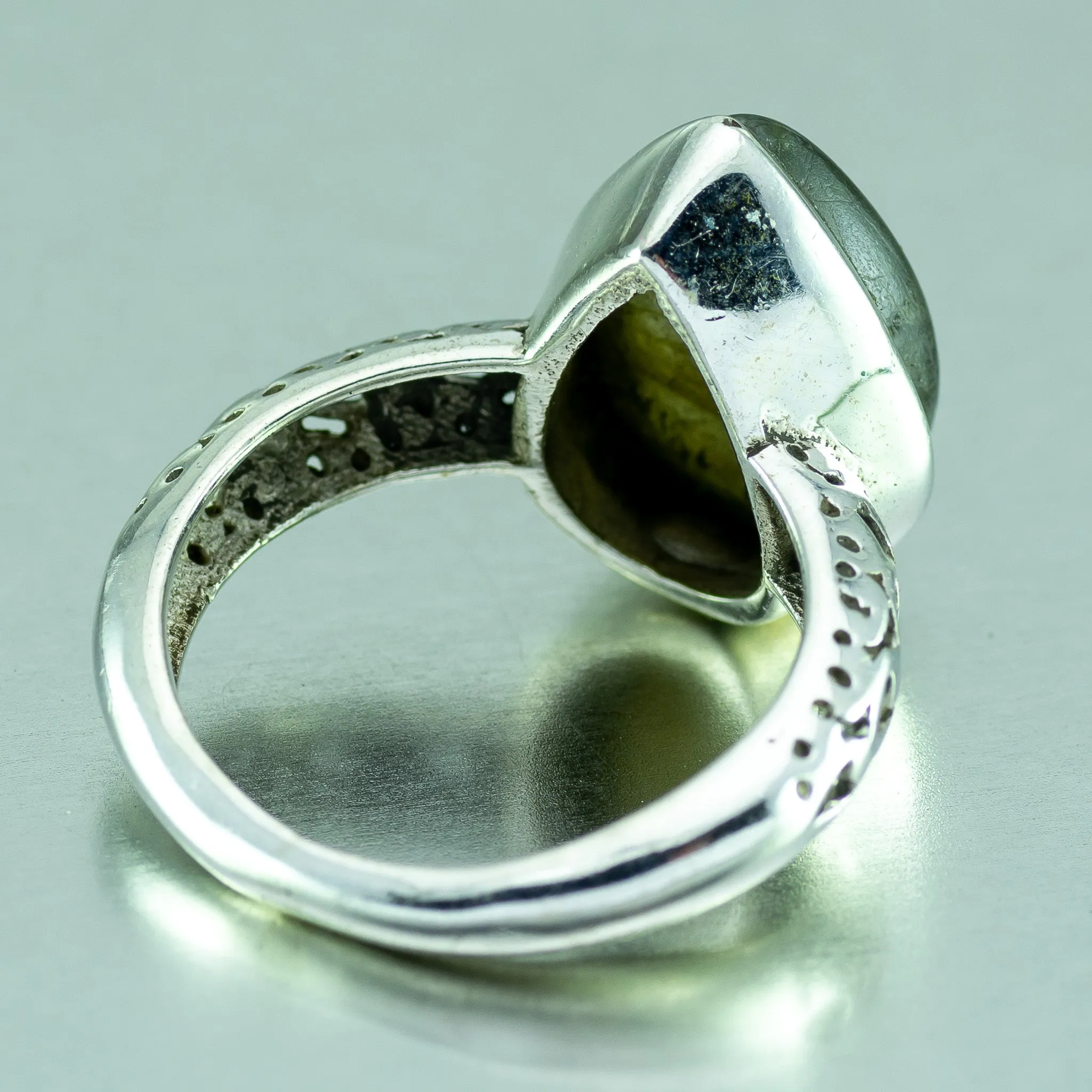 Labradorite Pear Shape Ring