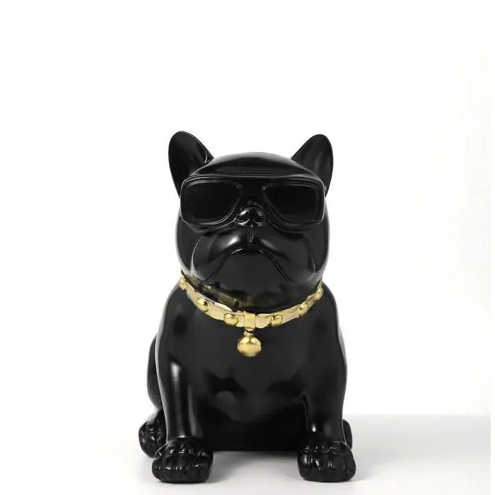 Lil' Frenchie, Bulldog with Money Box