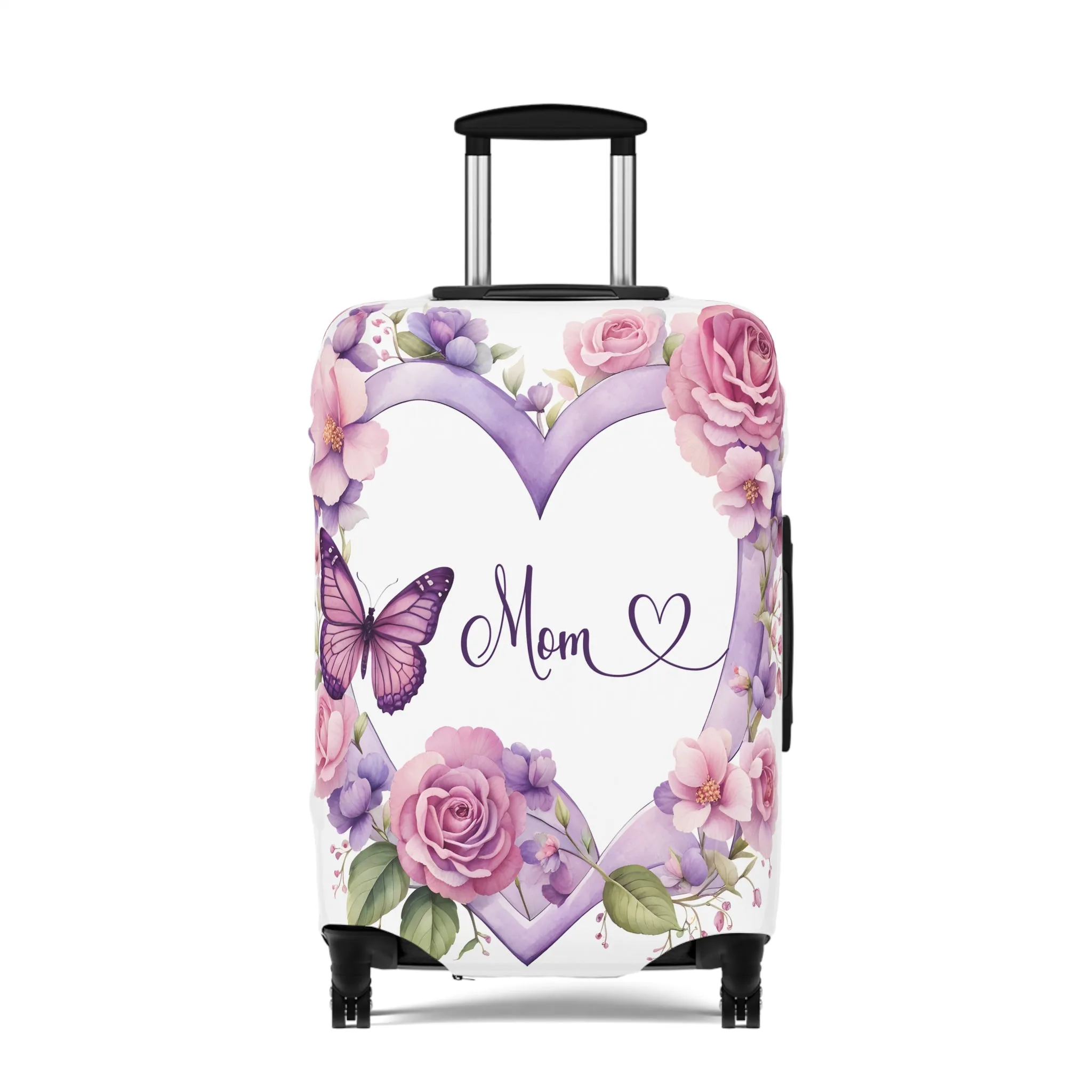 Luggage Cover, Butterfly Heart, Mom, awd-1662