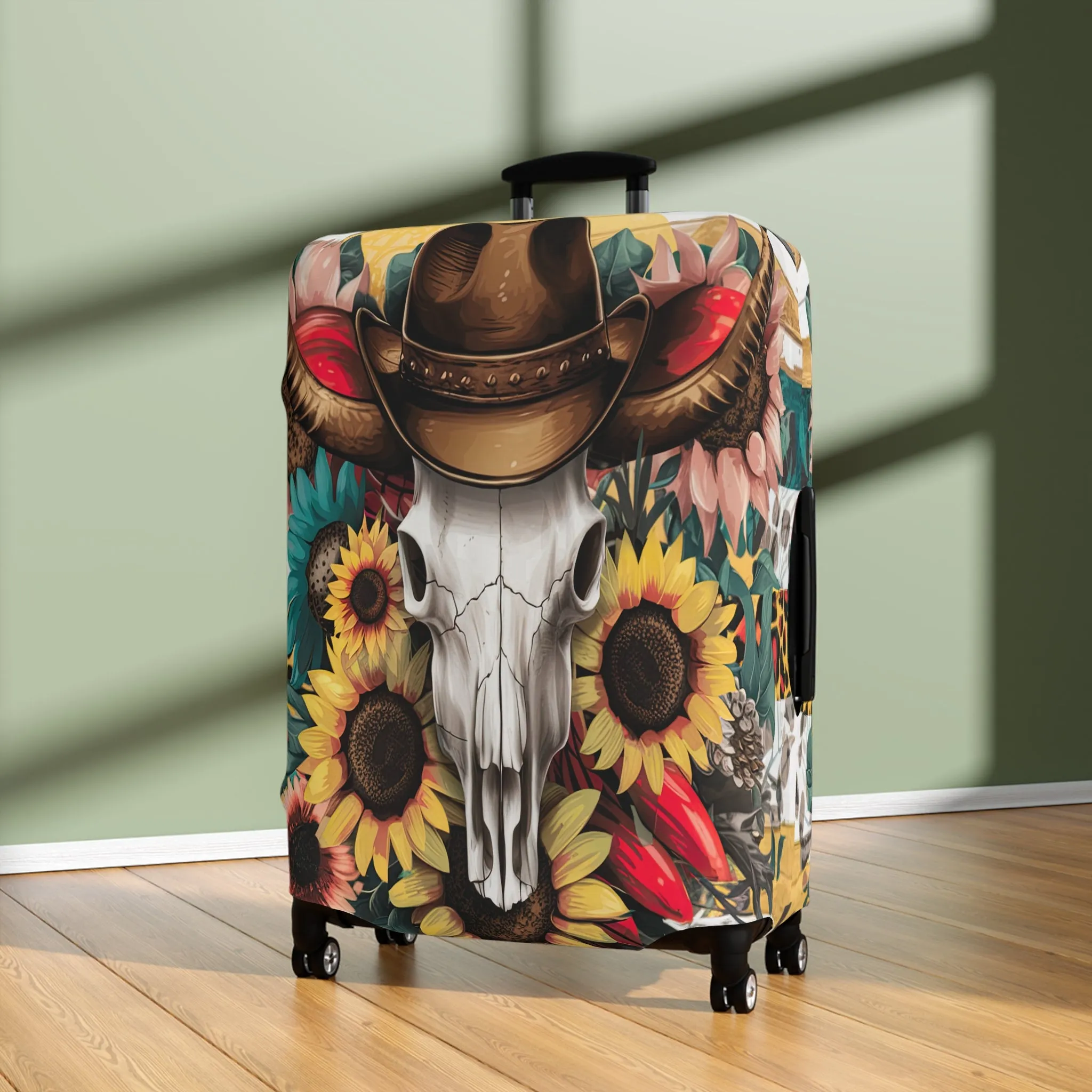 Luggage Cover, Country and Western, Country Skull, awd-1765