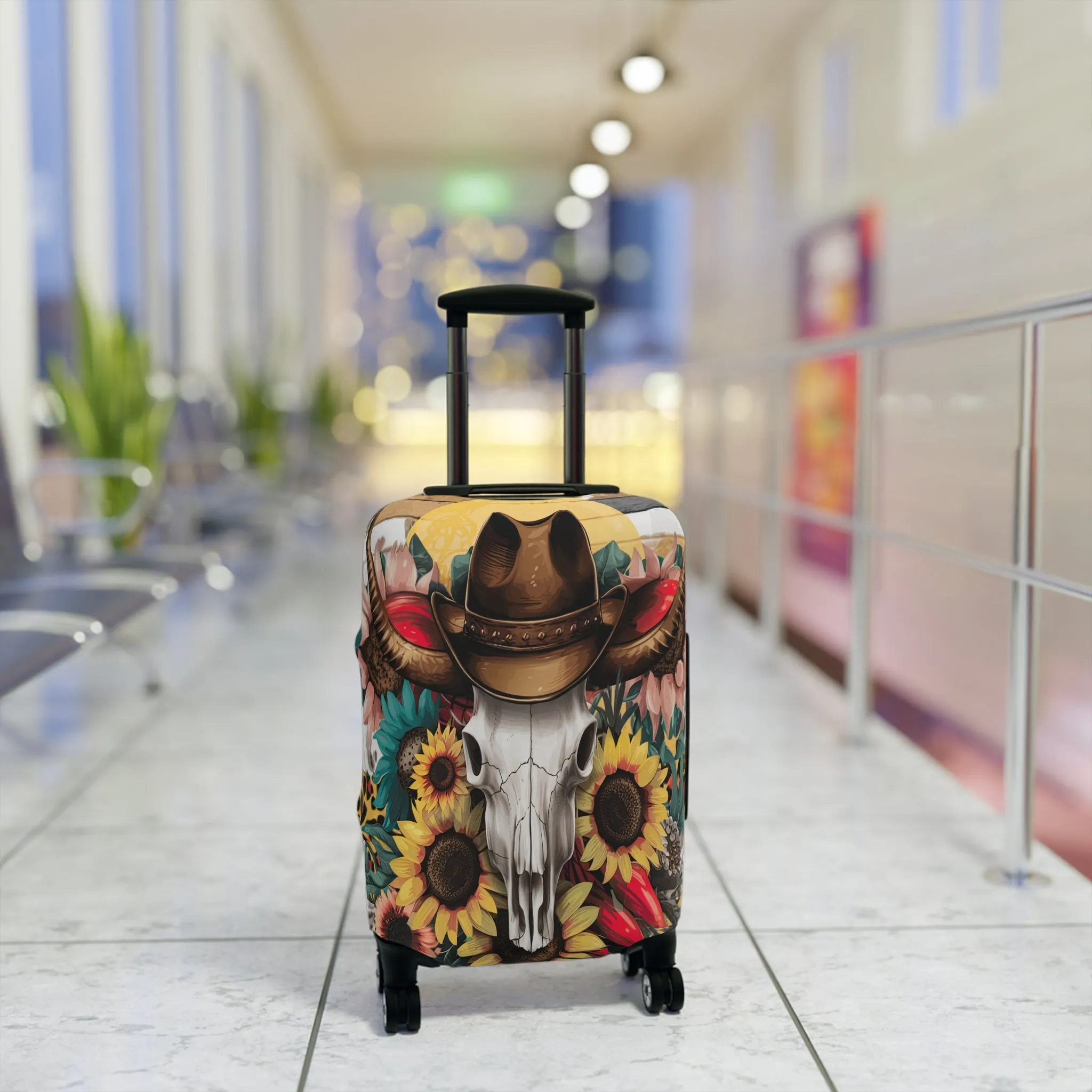 Luggage Cover, Country and Western, Country Skull, awd-1765