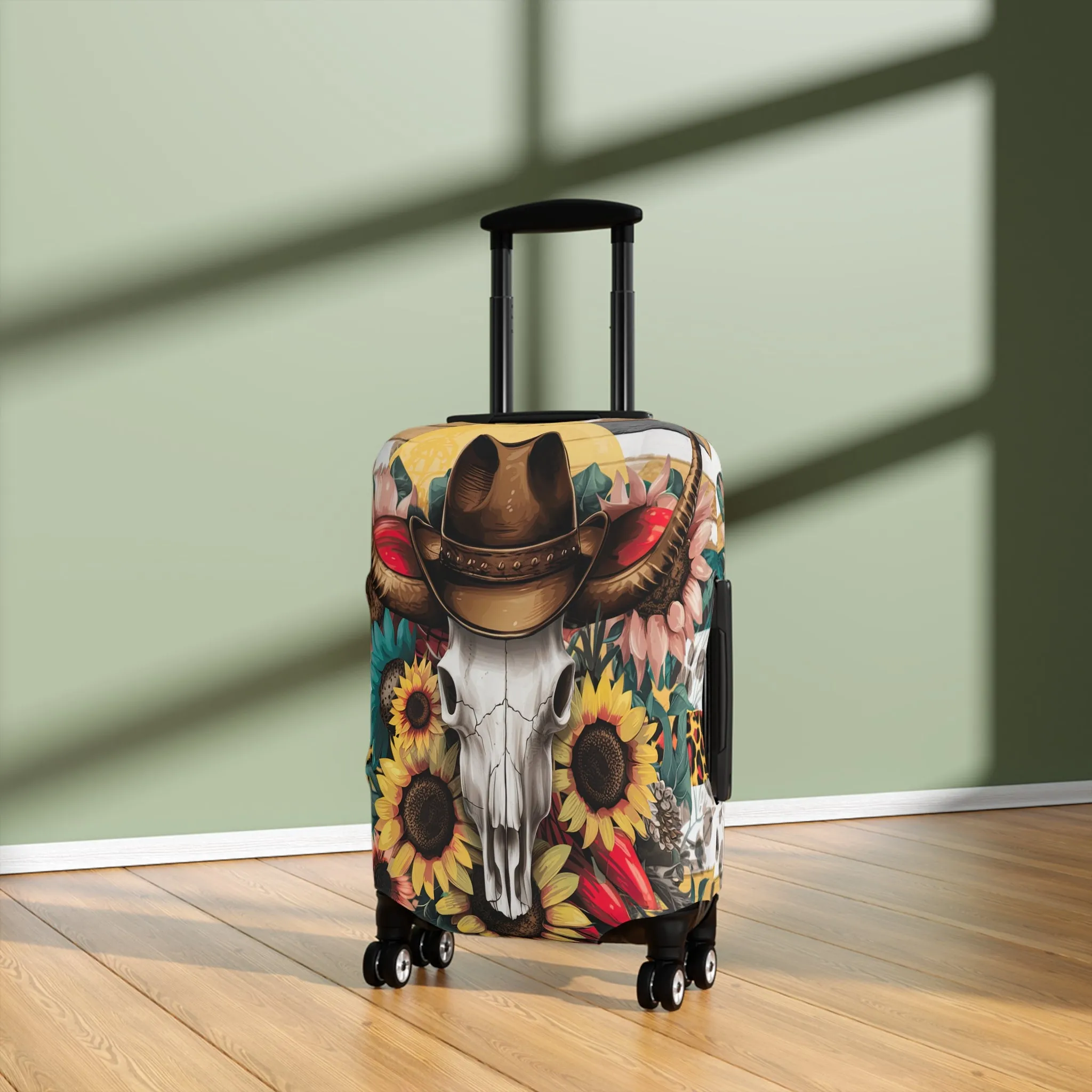Luggage Cover, Country and Western, Country Skull, awd-1765