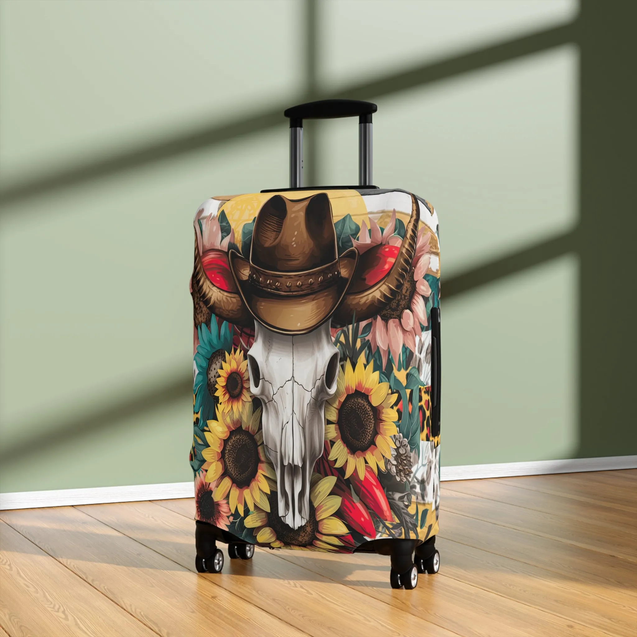 Luggage Cover, Country and Western, Country Skull, awd-1765