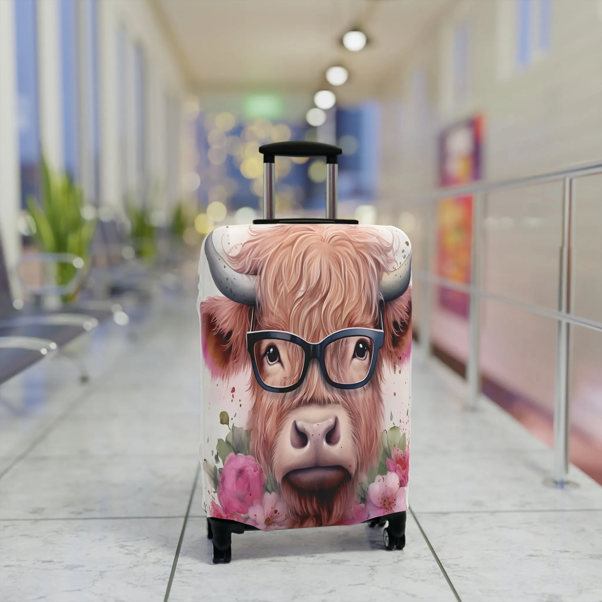 Luggage Cover, Highland Cow, awd-017