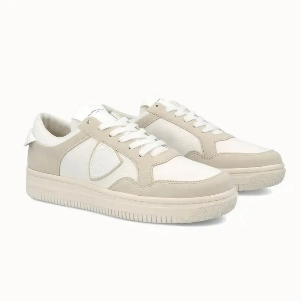 Lyon Organic Cotton White & Beige