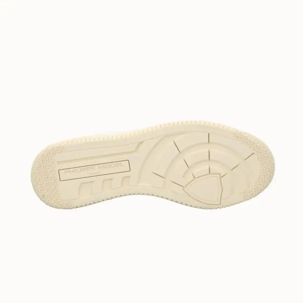 Lyon Organic Cotton White & Beige