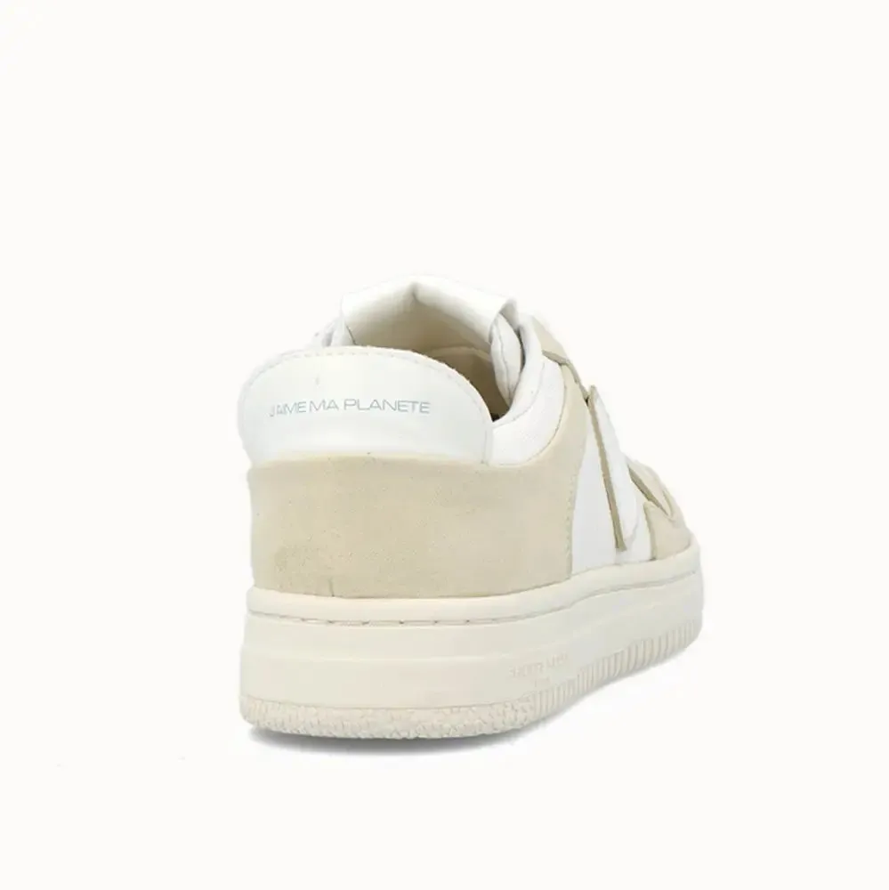 Lyon Organic Cotton White & Beige