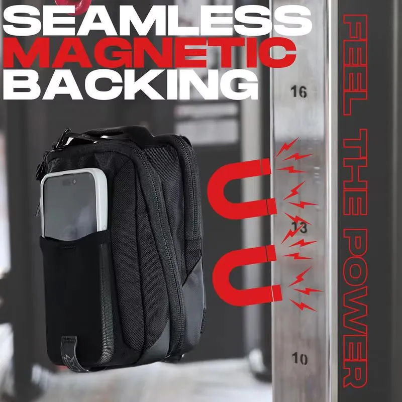 Magnetic Gym Water Bottle Bag Holder Built-In Magnet for Easy Attachment to Metal Surface Magnetic Bottle Sleeve Pouch