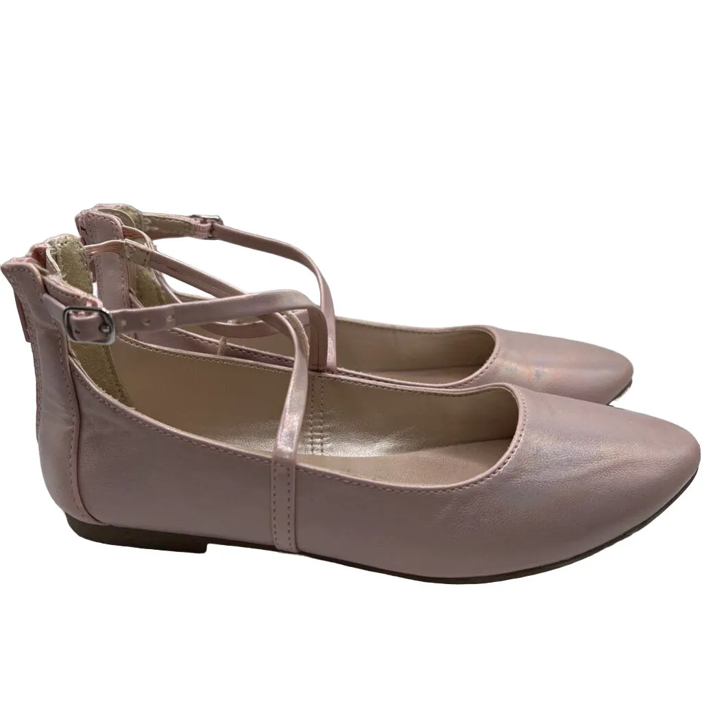 Mary Jane Style Flats - Zipper Back