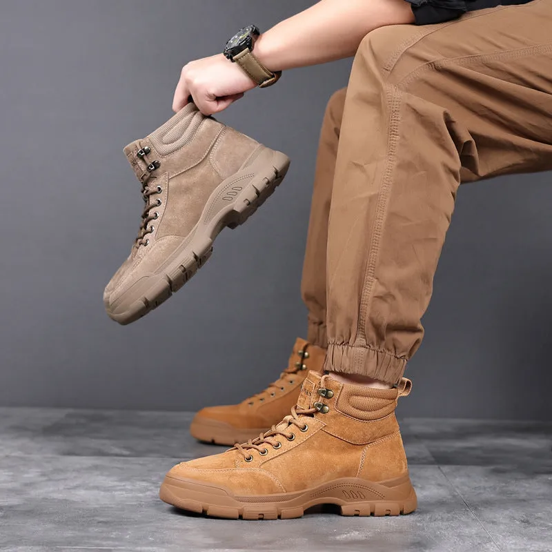 Men's Leather Versatile Casual Martin Boots (In Stock)