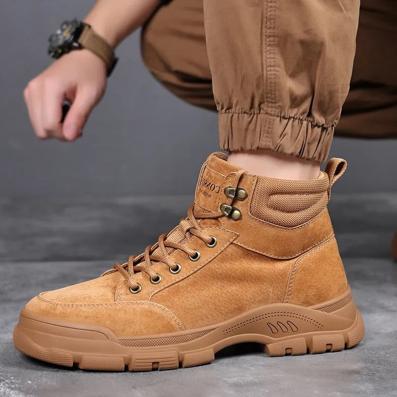 Men's Leather Versatile Casual Martin Boots (In Stock)