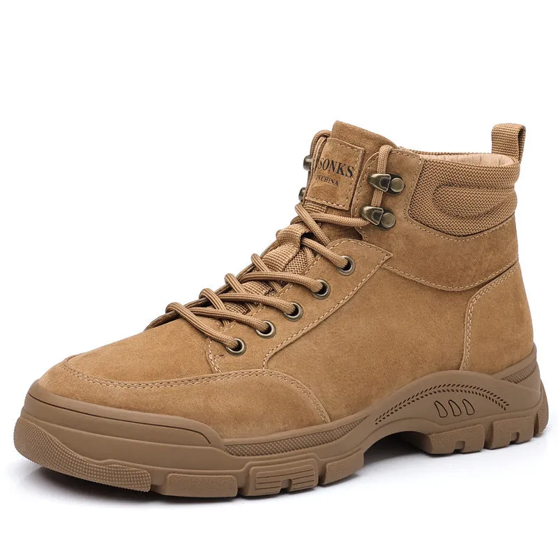 Men's Leather Versatile Casual Martin Boots