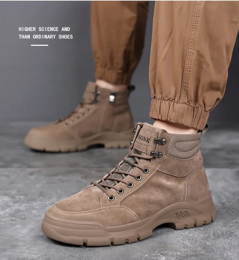 Men's Leather Versatile Casual Martin Boots