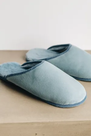 Men's Sheepskin Slip-on Slippers Soft Sole | ROBYN (Last Chance)
