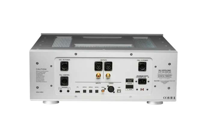 Musical Fidelity Nu-Vista DAC  Digital to Analog Converter with  Upsampling and Balanced Class A Nuvistor Output Stage.