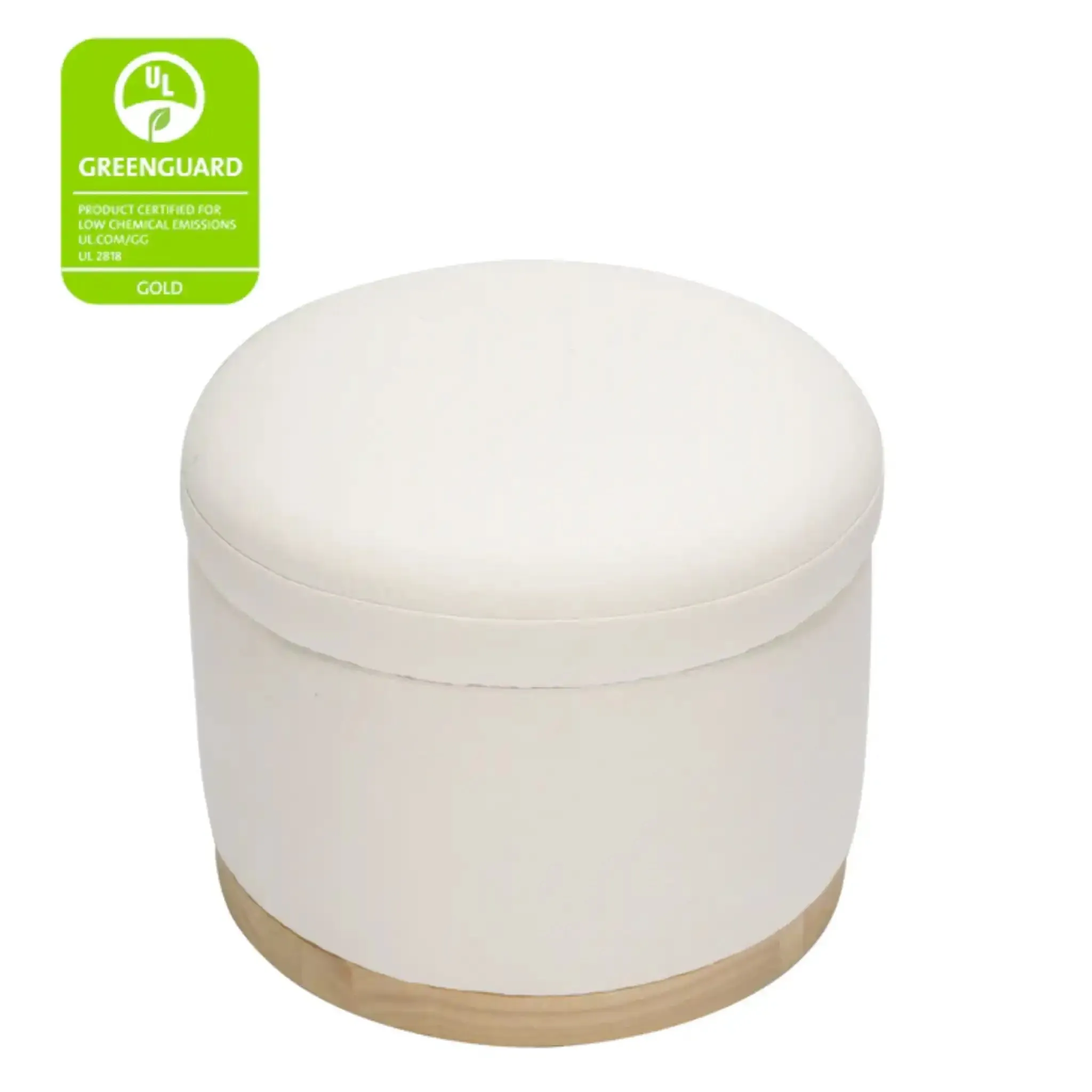 Naka Storage Ottoman | Cream Eco-Weave