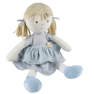 Neva - Blonde Hair With Grey Checkered Dress All Natural