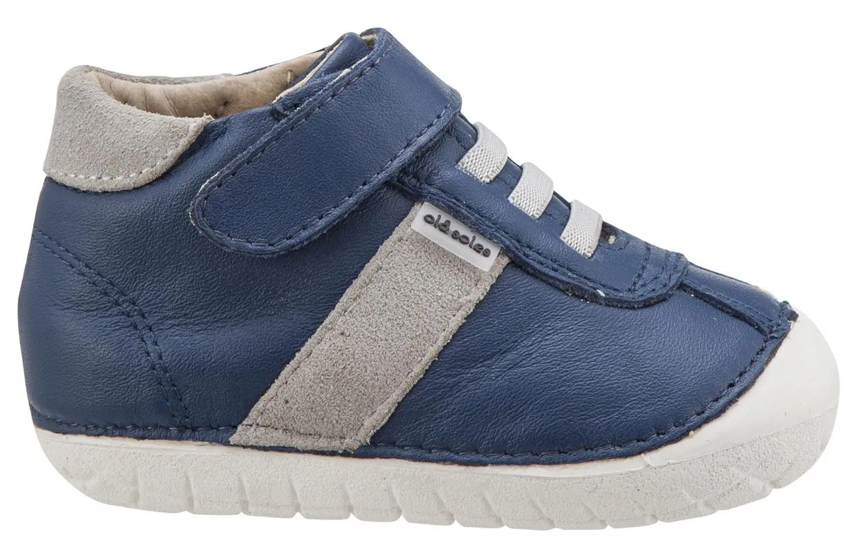 Old Soles Boy's and Girl's Tudors Pave Blue Jeans Leather Sneakers