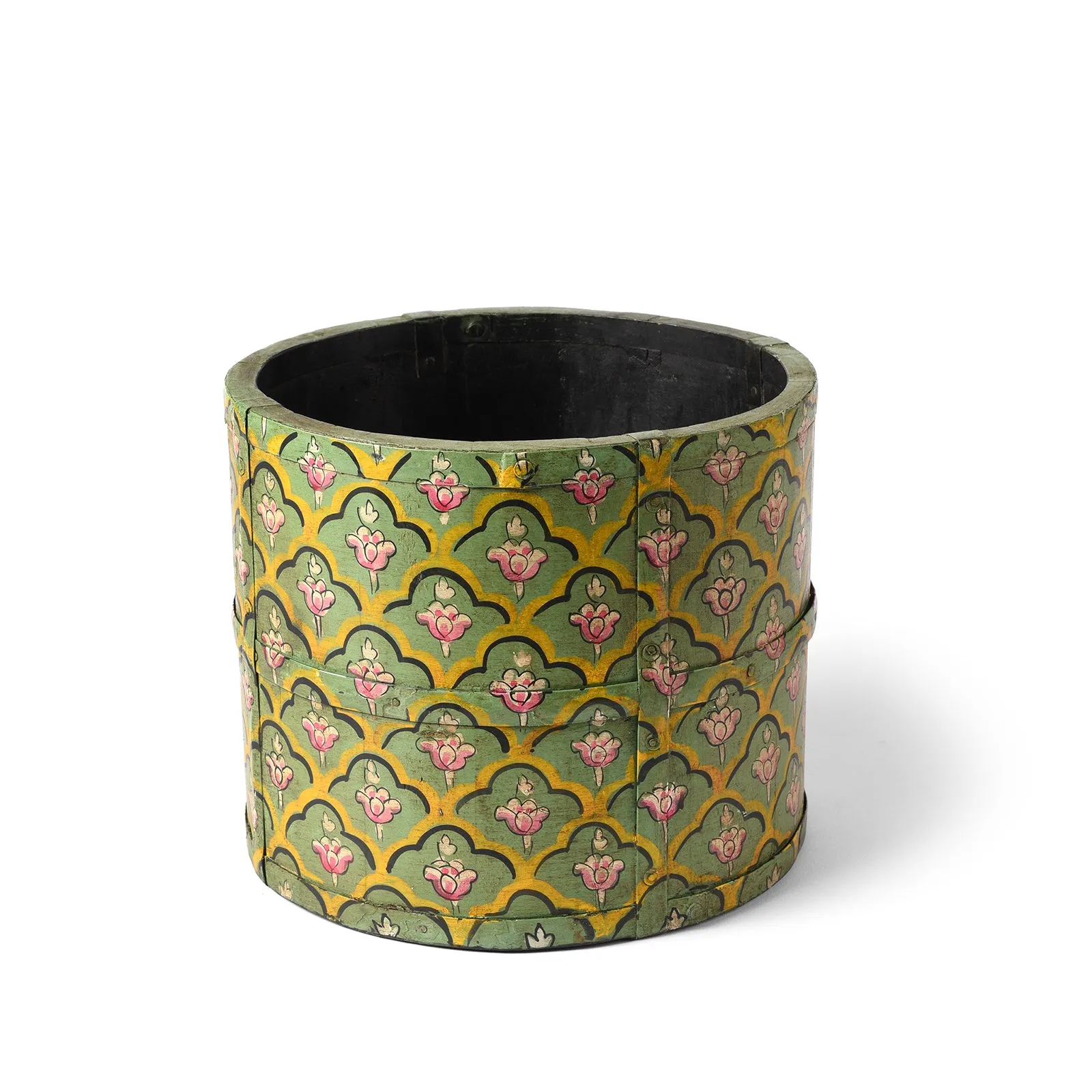Painted Grain Measure Planter - Mughal Green
