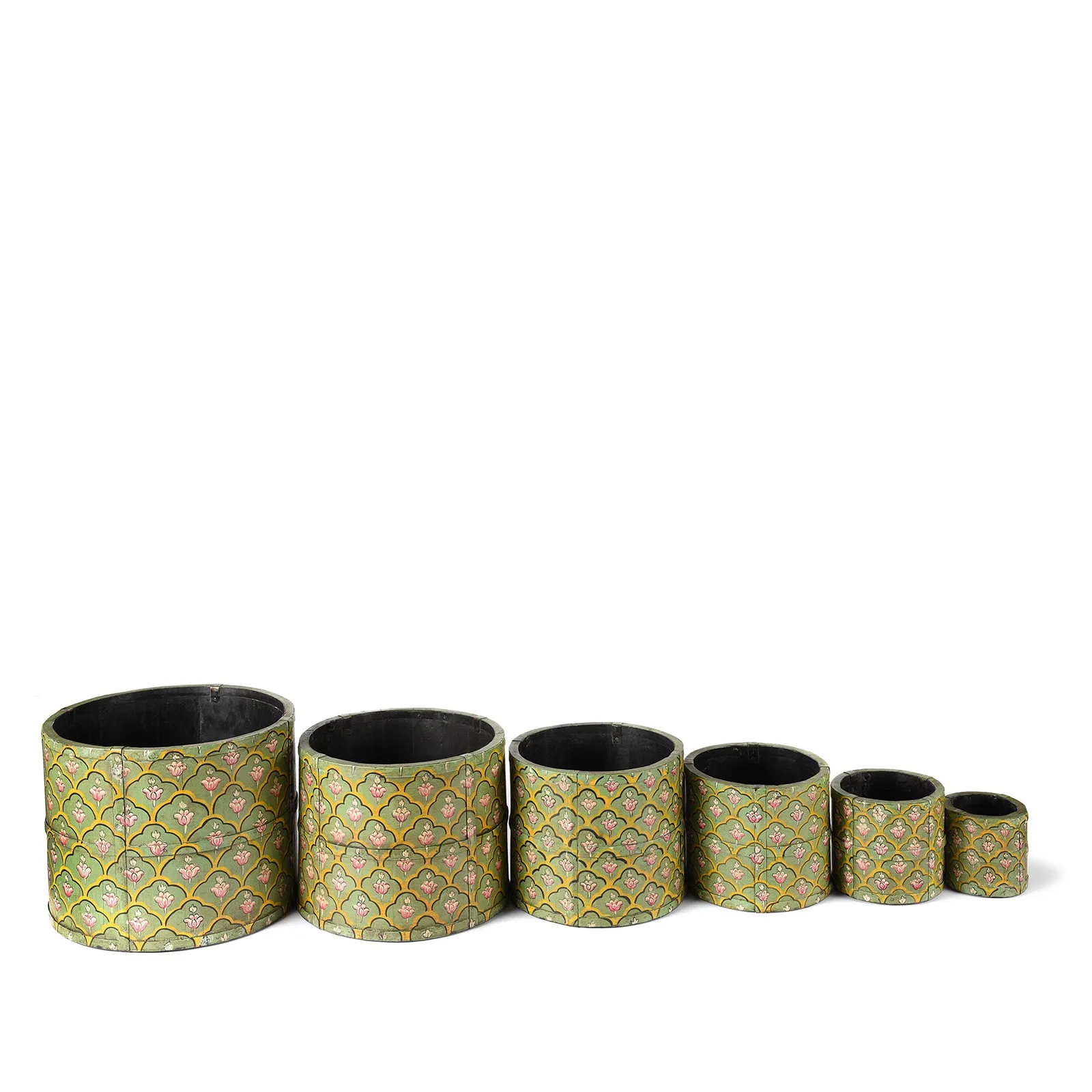 Painted Grain Measure Planter - Mughal Green