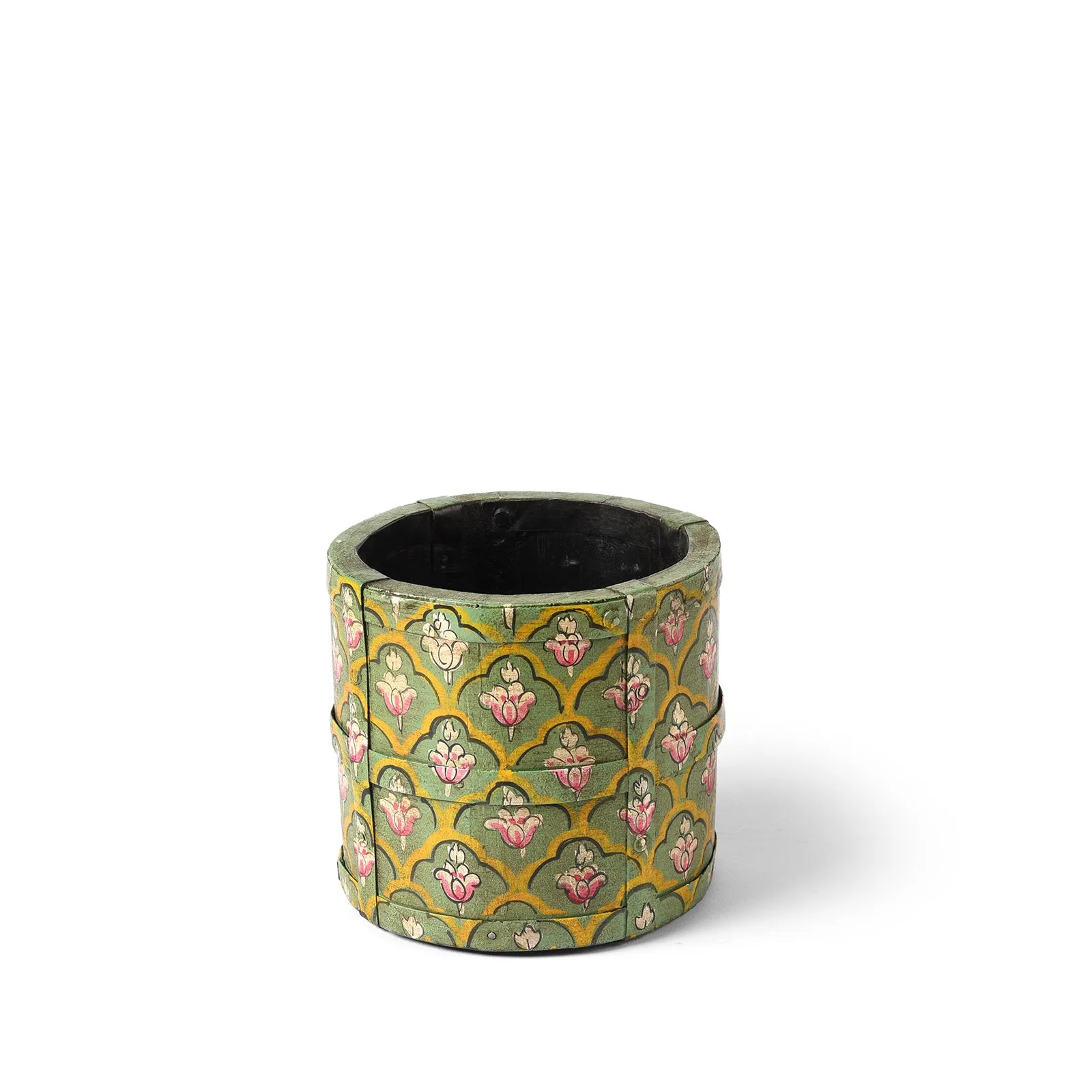 Painted Grain Measure Planter - Mughal Green