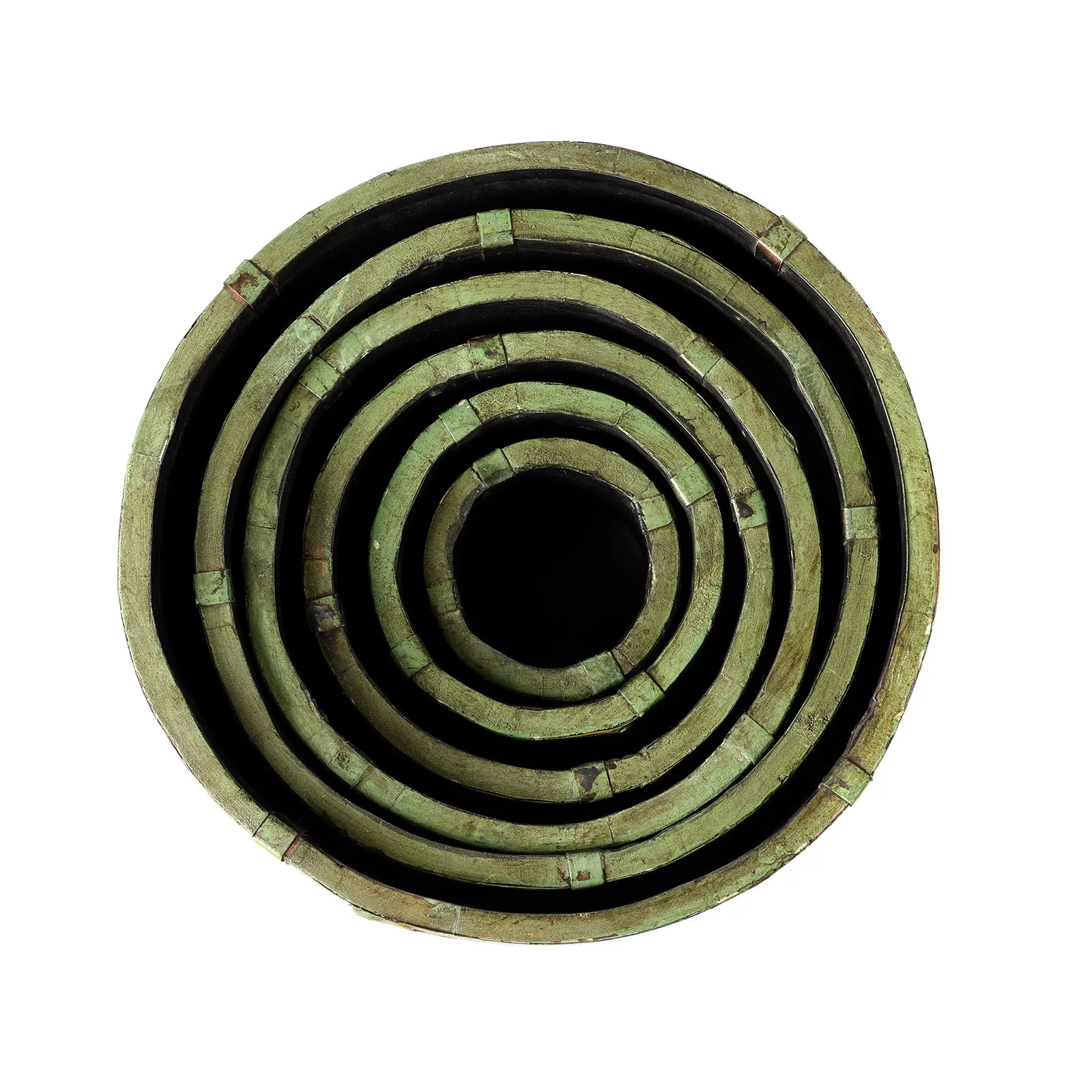 Painted Grain Measure Planter - Mughal Green