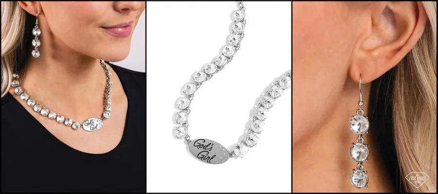 Paparazzi God's Girl Necklace White