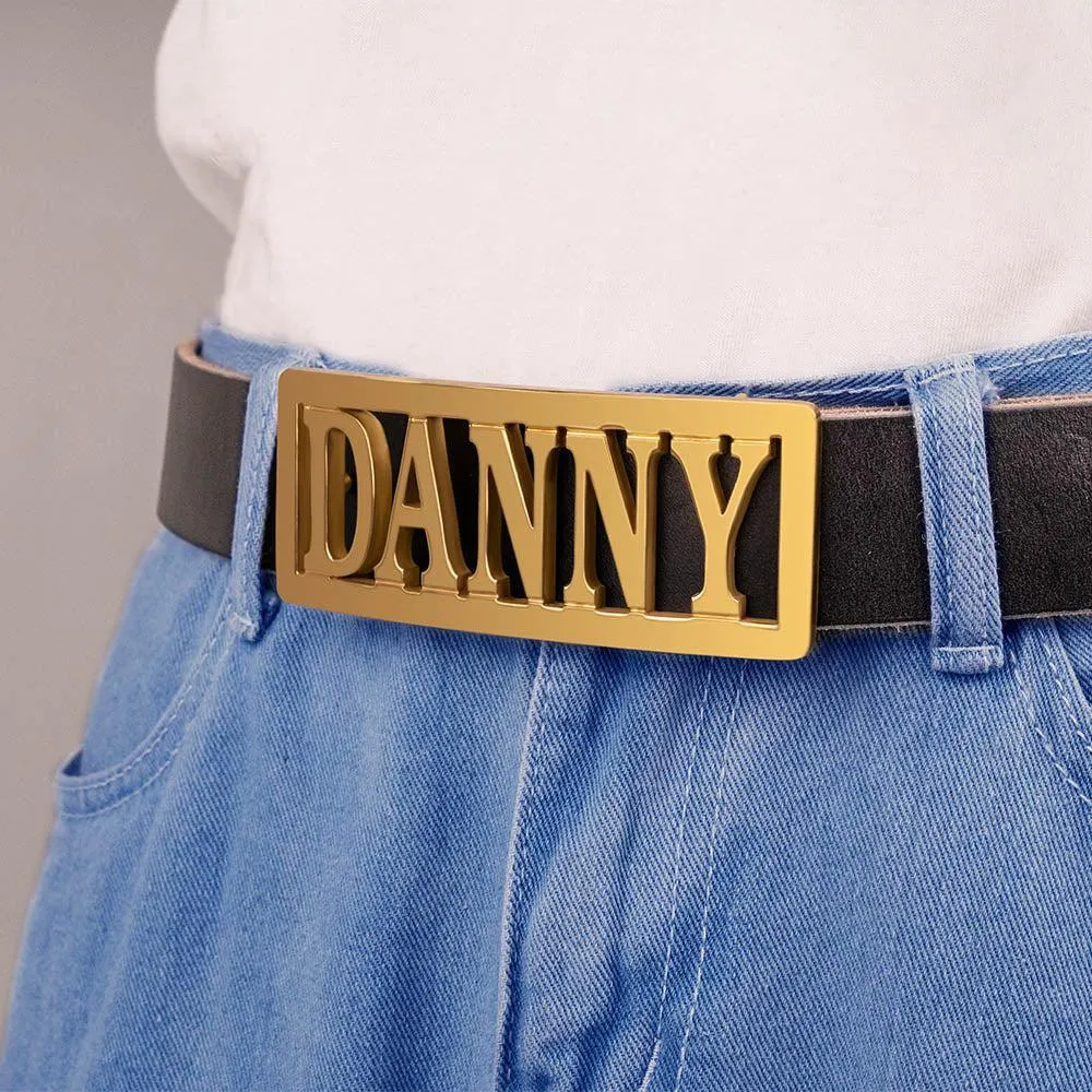 Personalize Your 3D Letters Belt Buckle